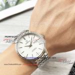 New Omega Citizen movement white dial stainless steel watch replica (1)_th.jpg